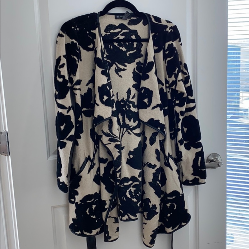 Black and Gold Sweater Jacket